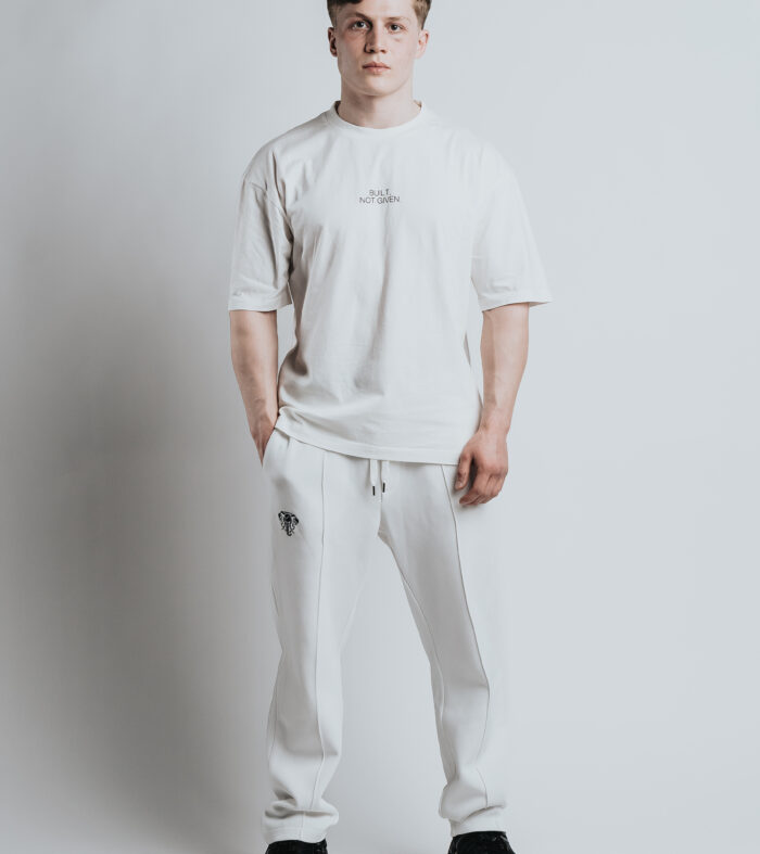Jogginghose Straight Leg (weiß)