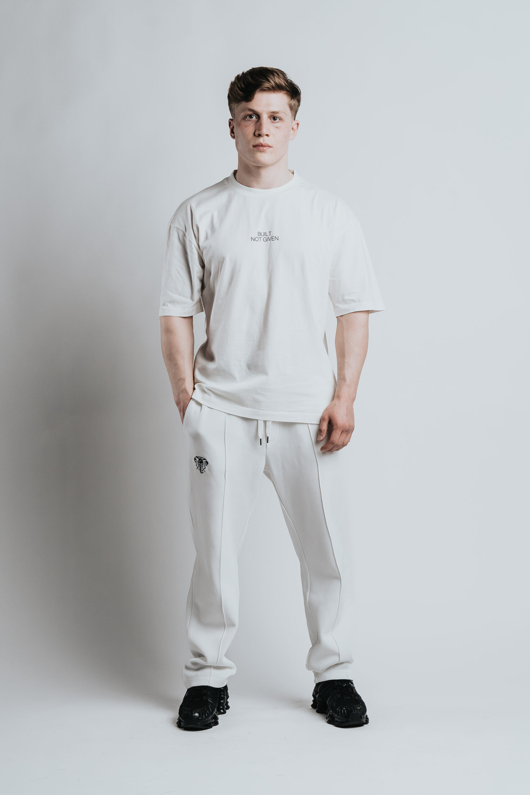 Jogginghose Straight Leg (weiß)